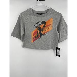 Girl's Truce Sonny and Cher Truce crop sweatshirt size 10/12 NWT